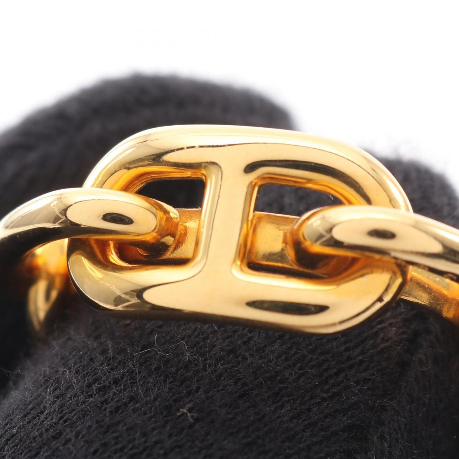 Hermes Scarf Ring Chaine D'ancre Gold — view 4