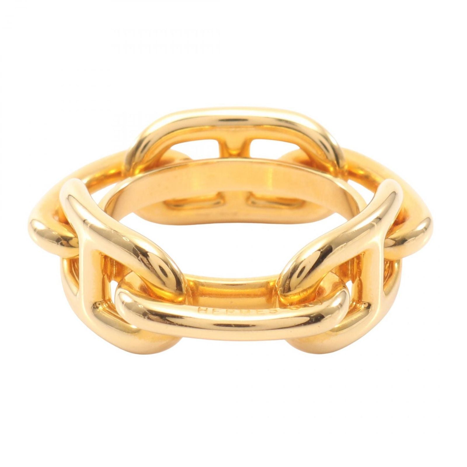 Hermes Scarf Ring Chaine D'ancre Gold — view 2