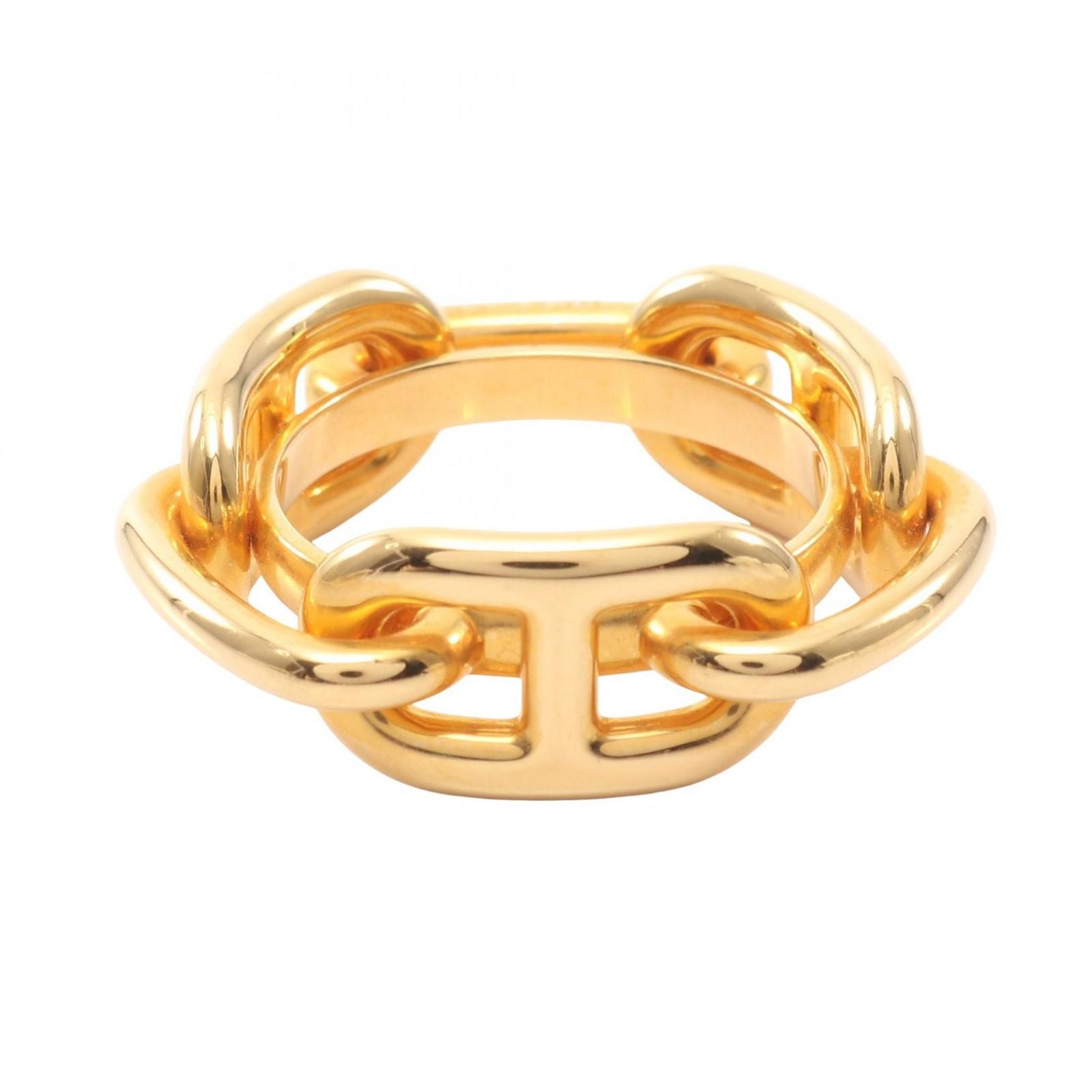 Hermes Scarf Ring Chaine D'ancre Gold