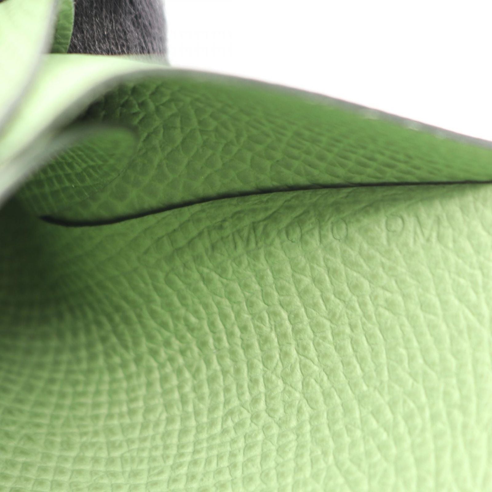 Hermes Coin Case Calvi Duo Vert Cricket Leather — view 7