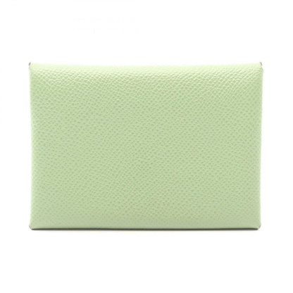 Hermes Coin Case Calvi Duo Vert Cricket Leather