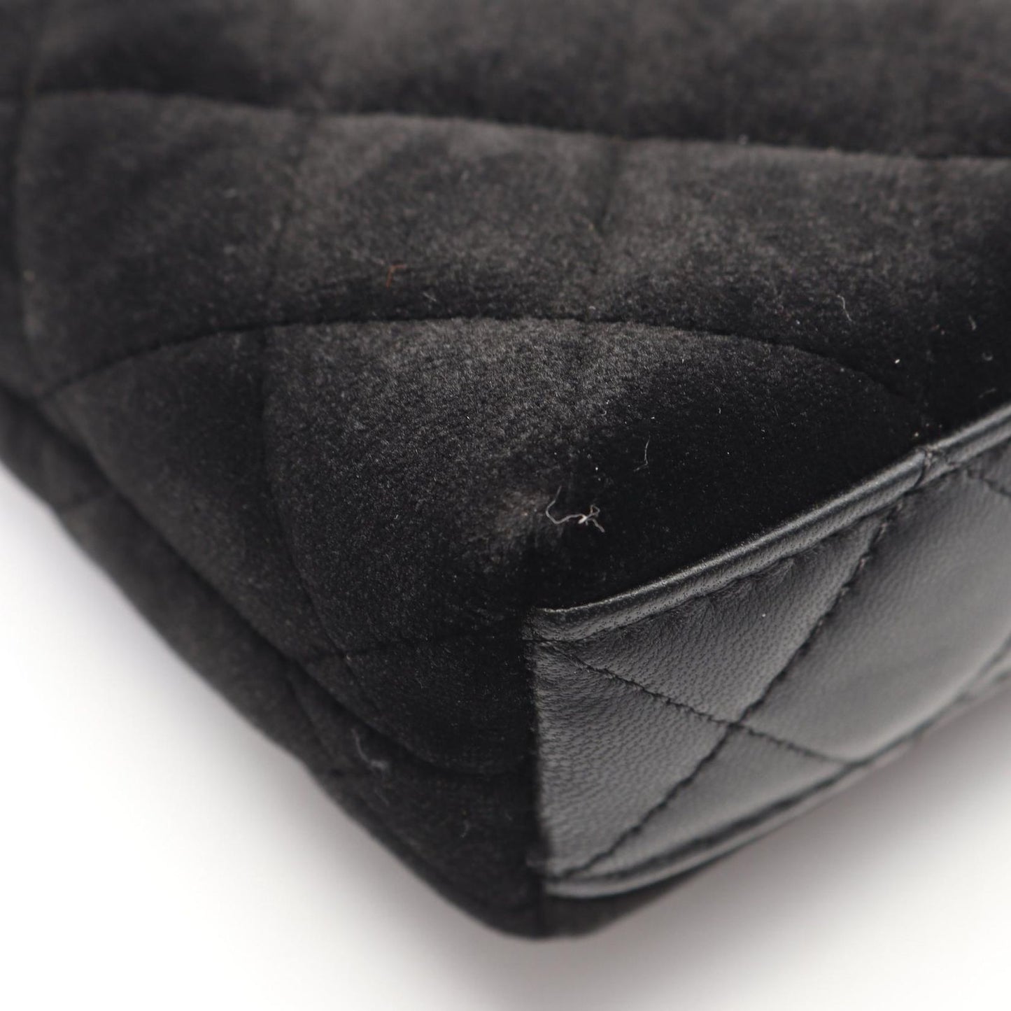 Chanel Shoulder Bag Quilted 2-Way Black Fabric Kelly Nano — view 6