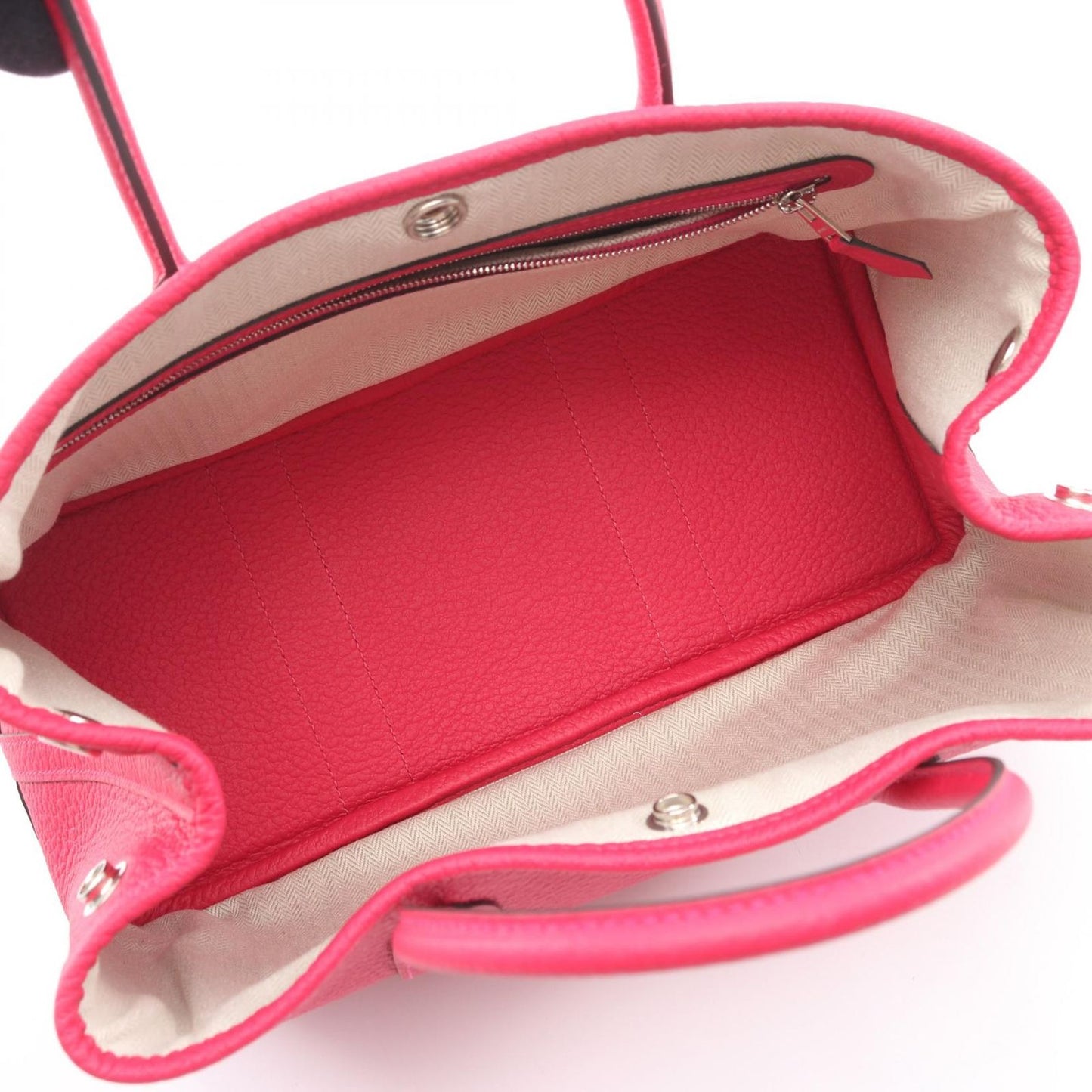 Hermes Tote Garden Party TPM Rose Mexico Leather — view 3