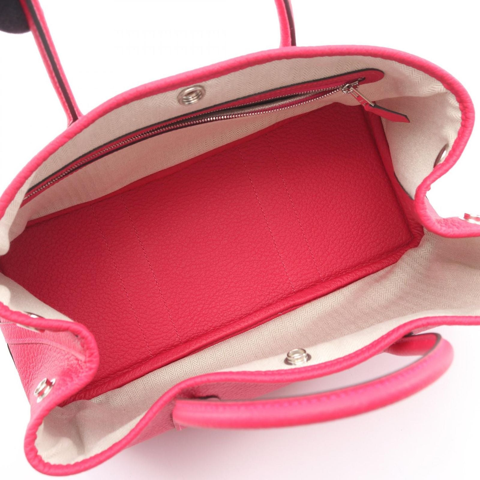 Hermes Tote Garden Party TPM Rose Mexico Leather — view 3