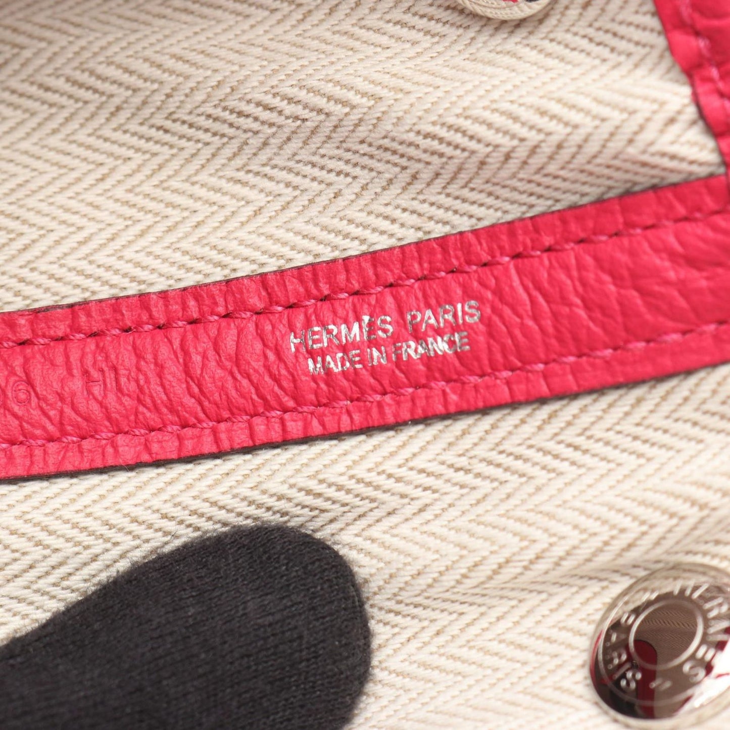 Hermes Tote Garden Party TPM Rose Mexico Leather — view 4