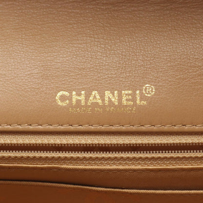 Chanel Shoulder Bag Wild Stitch Antique Gold Beige Leather Chain — view 4