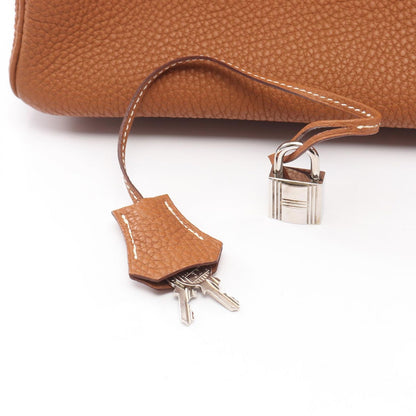 Hermes Handbag Birkin 40 Gold Leather — view 6