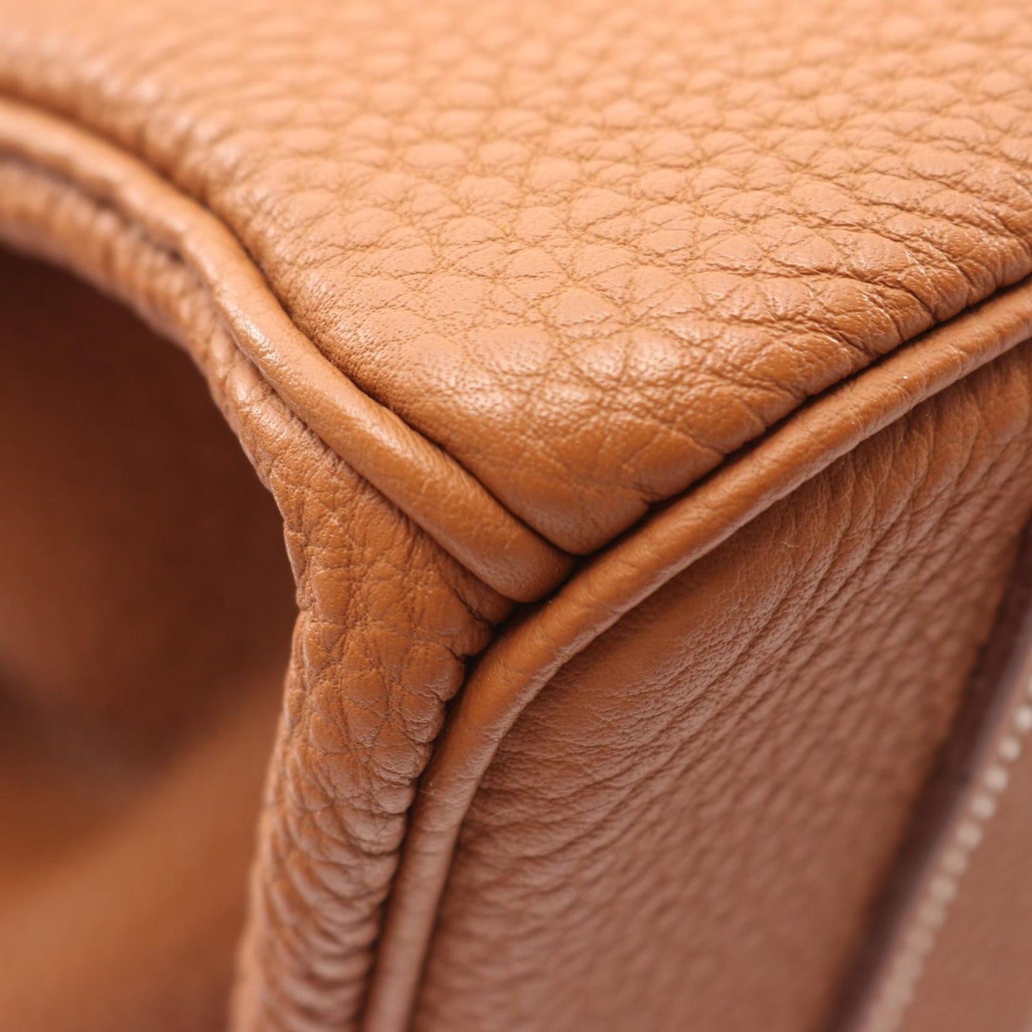 Hermes Handbag Birkin 40 Gold Leather — view 9