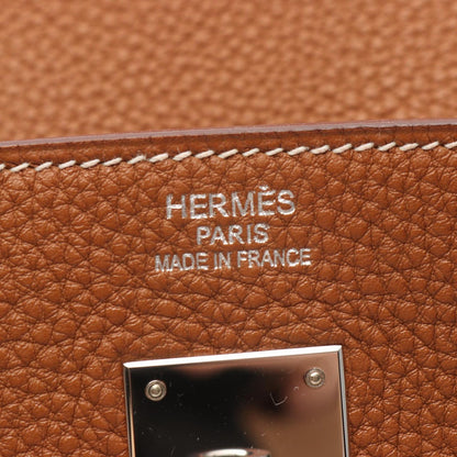 Hermes Handbag Birkin 40 Gold Leather — view 4