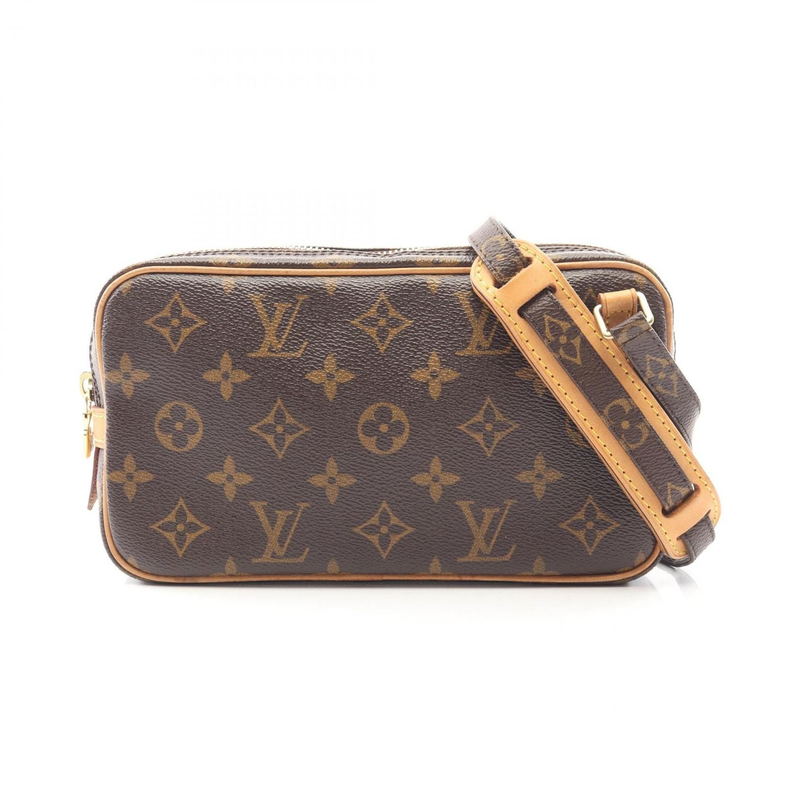 Louis Vuitton Shoulder Bag Canvas Leather Pochette M Roulis Bandouliere