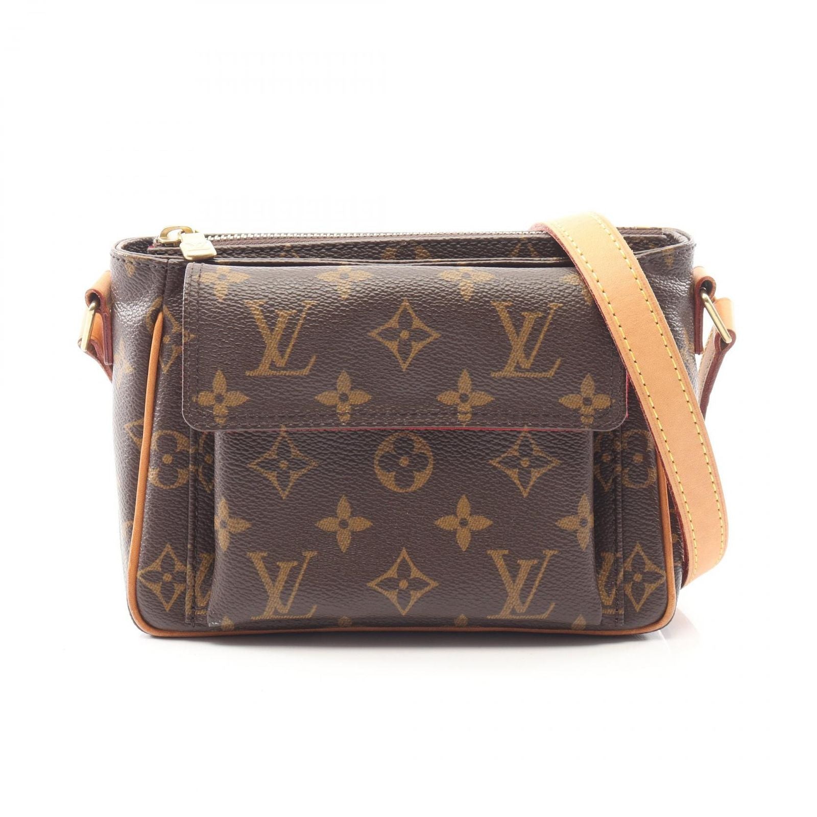 Louis Vuitton Shoulder Bag Viva City PM Canvas Leather
