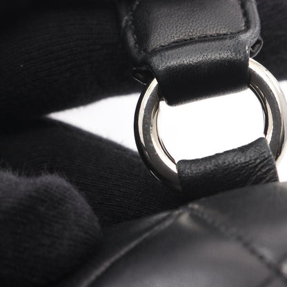 Chanel Shoulder Bag Quilted Black Lambskin — view 9