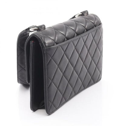 Chanel Shoulder Bag Quilted Black Lambskin — view 2