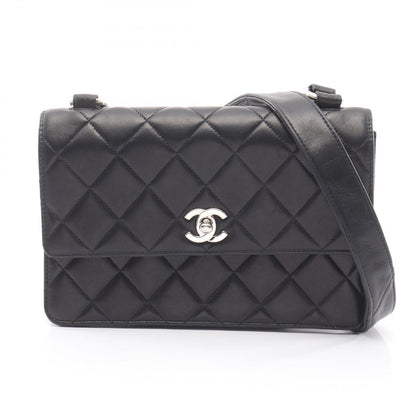 Chanel Shoulder Bag Quilted Black Lambskin