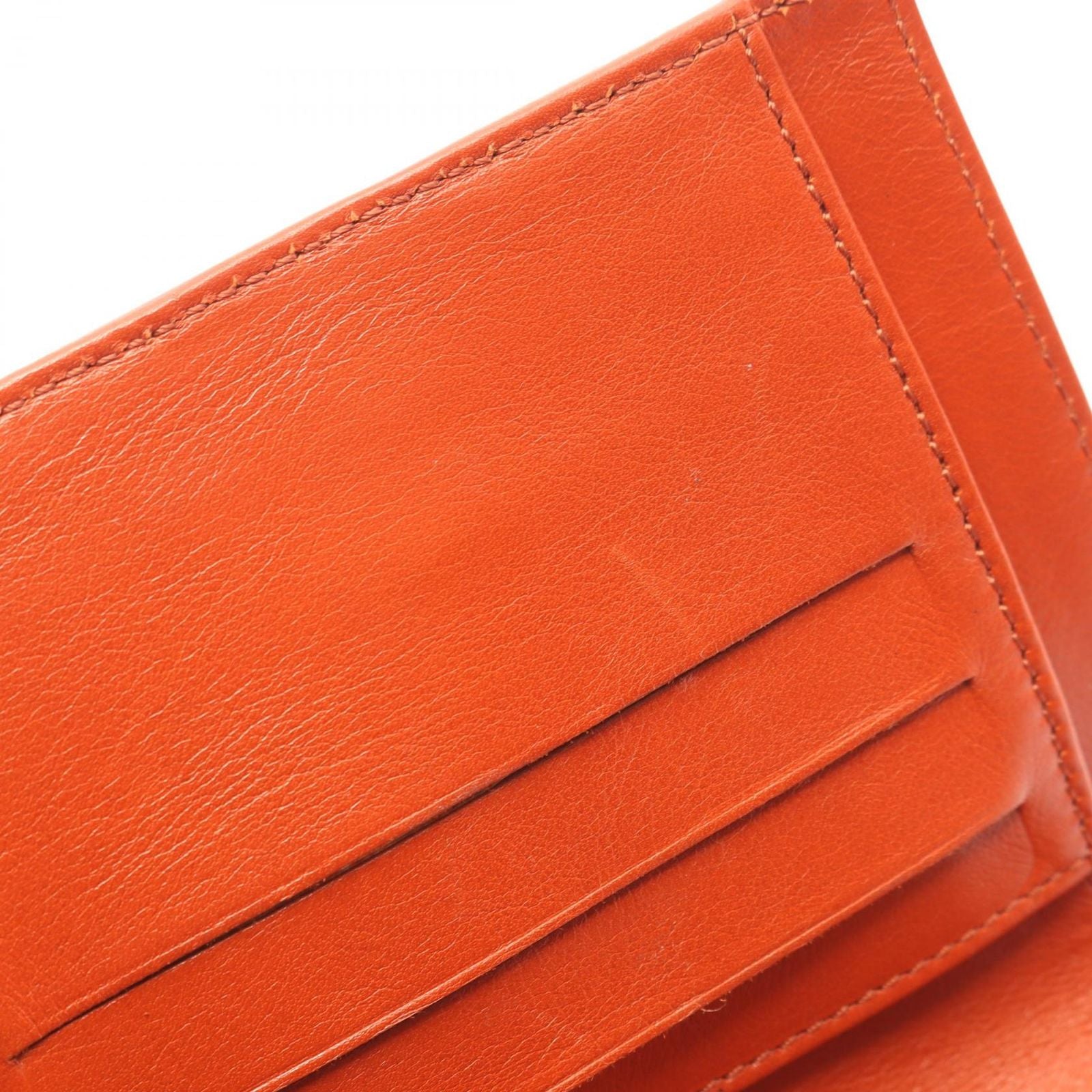 Chanel Hook Wallet CC Logo Orange Caviar Leather CC — view 7