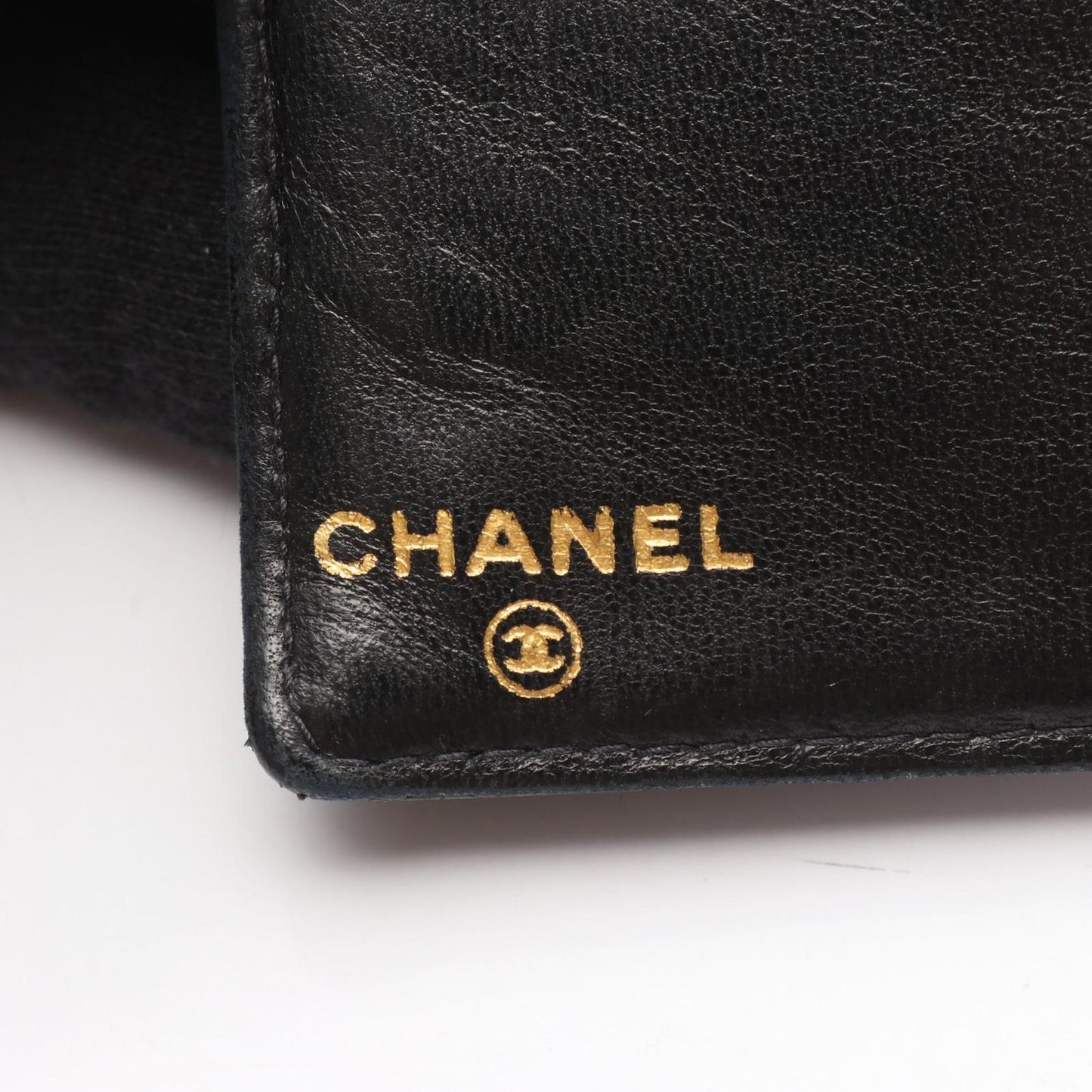 Chanel Bifold Wallet CC Logo Black Caviar Leather — view 5