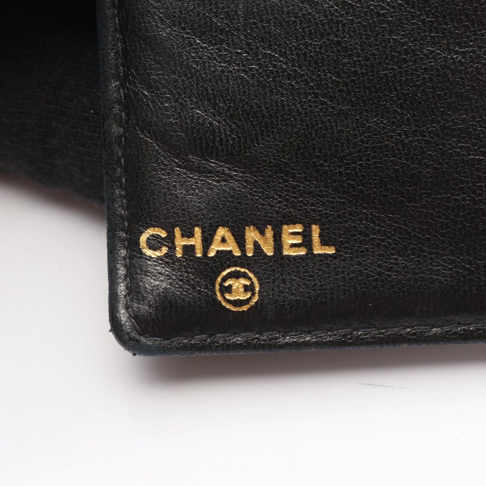 Chanel Bifold Wallet CC Logo Black Caviar Leather — view 5