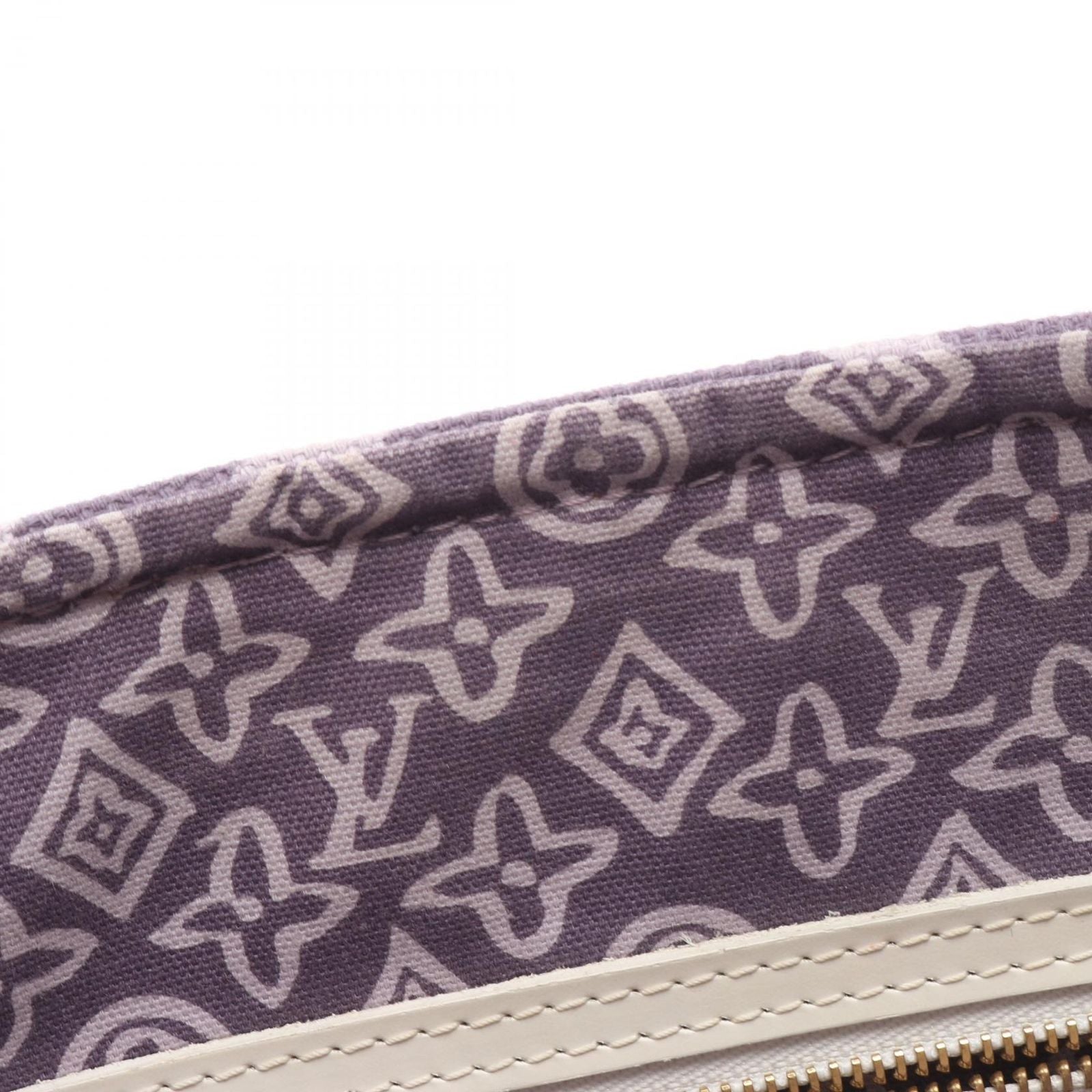 Louis Vuitton Tote Taysienne PM Cruise Line Lila Canvas Leather — view 6