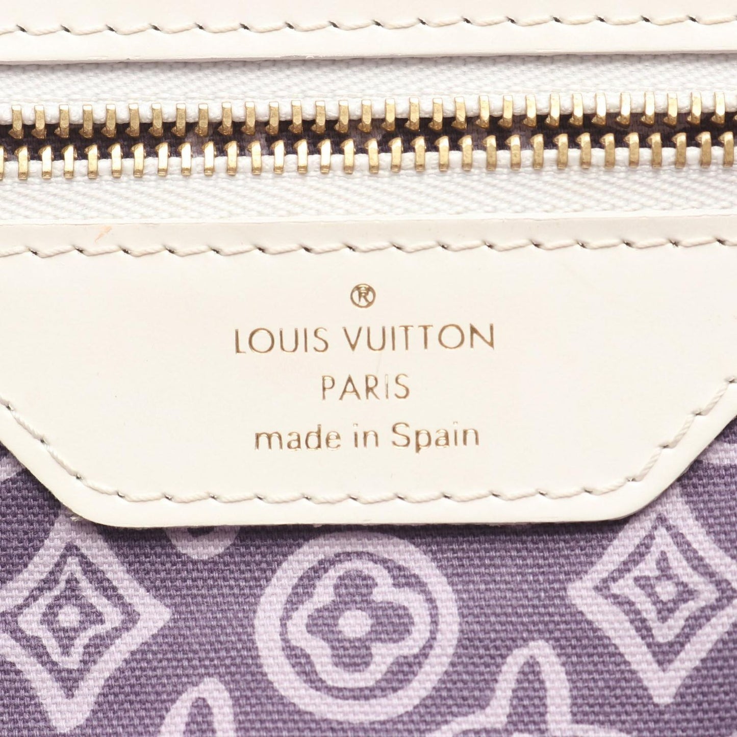 Louis Vuitton Tote Taysienne PM Cruise Line Lila Canvas Leather — view 4