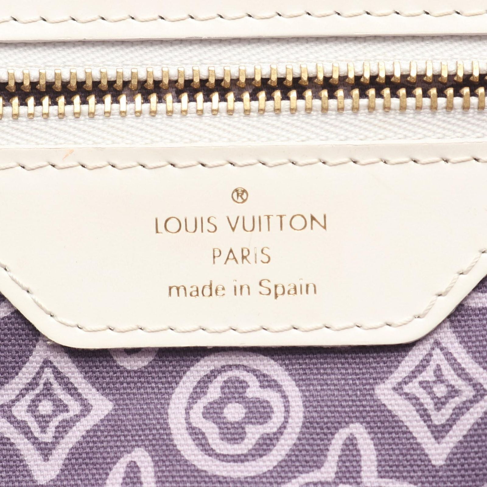 Louis Vuitton Tote Taysienne PM Cruise Line Lila Canvas Leather — view 4