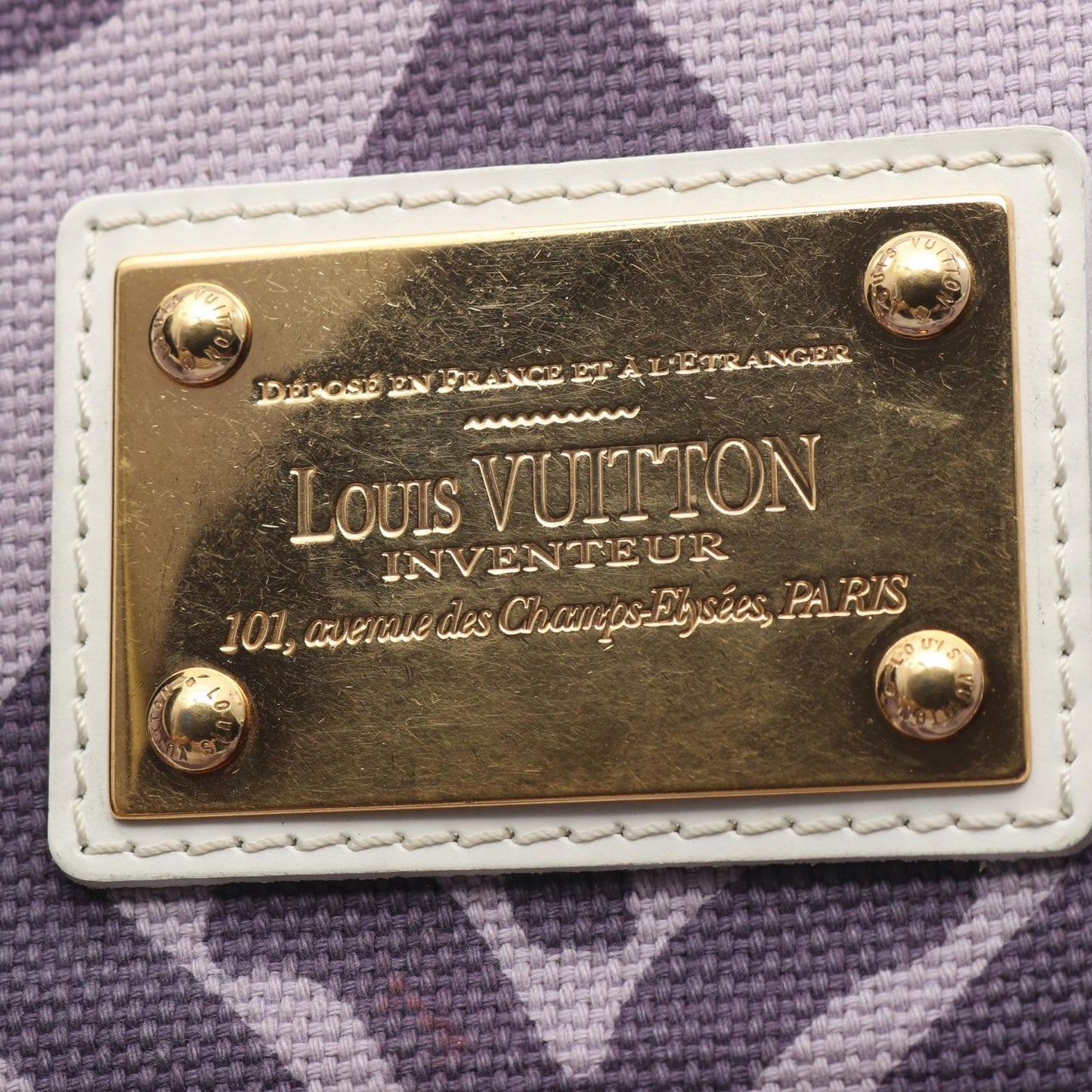 Louis Vuitton Tote Taysienne PM Cruise Line Lila Canvas Leather — view 8