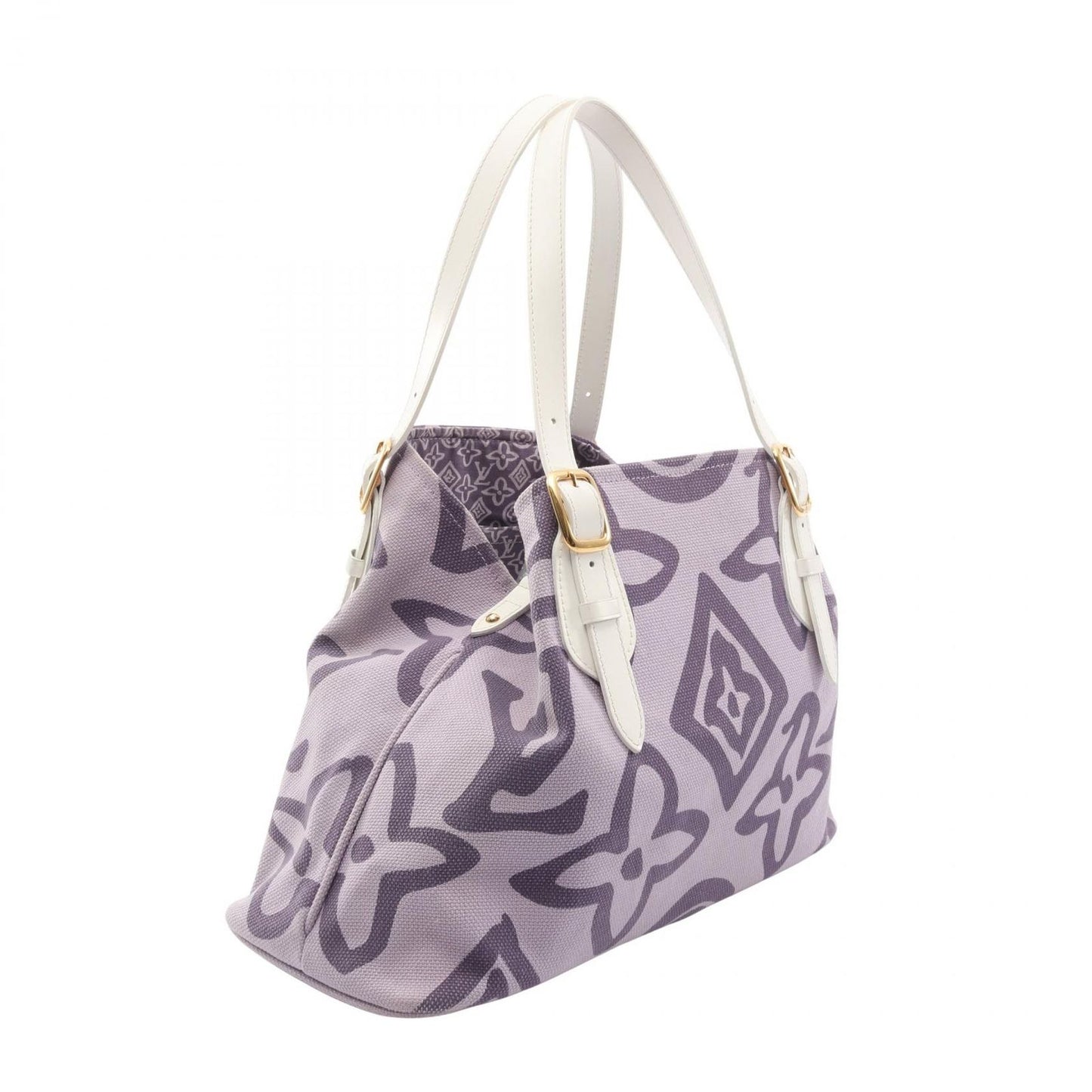 Louis Vuitton Tote Taysienne PM Cruise Line Lila Canvas Leather — view 2