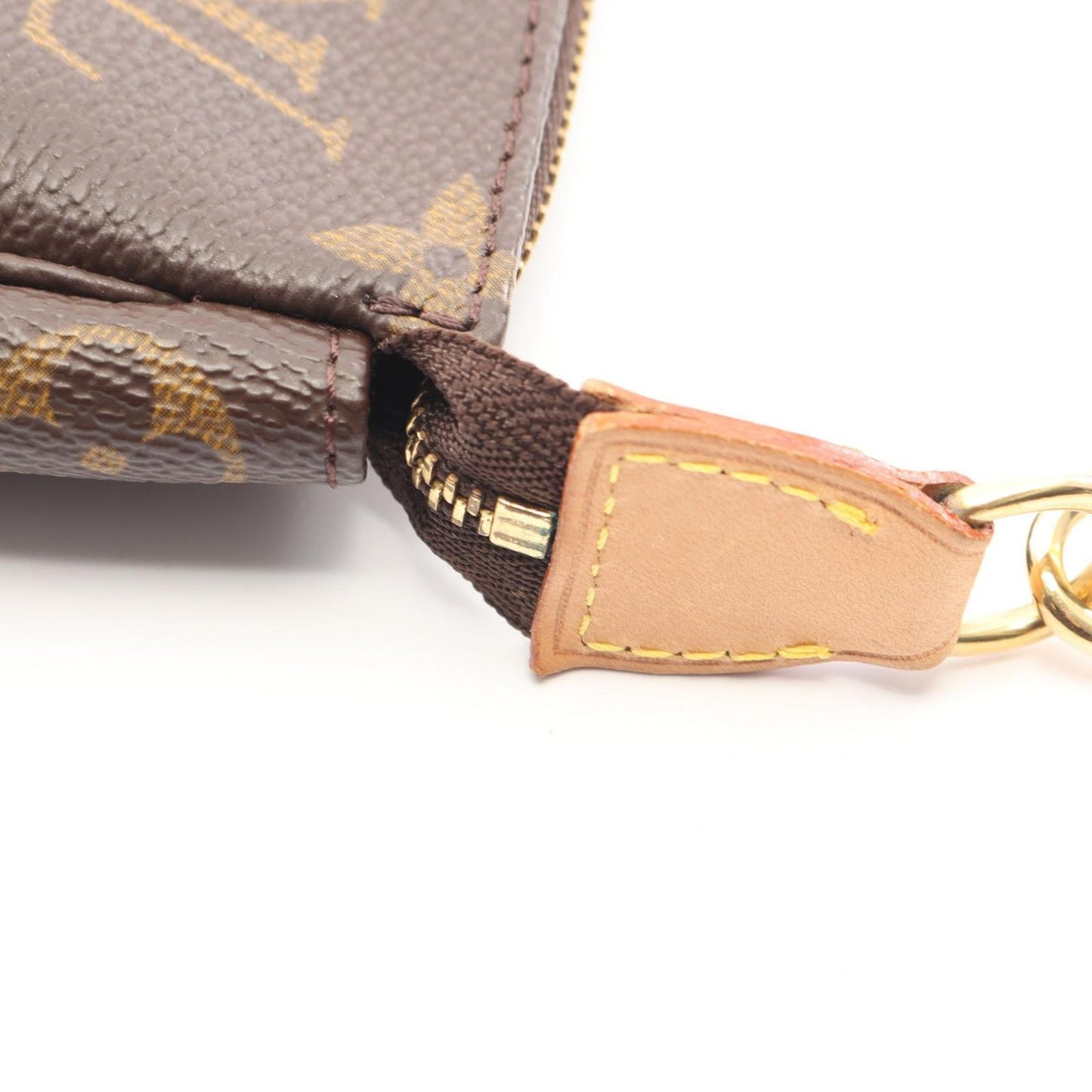 Louis Vuitton Handbag Pochette Canvas Leather — view 9