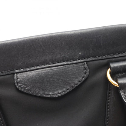 Prada Tote 2-Way Black Nylon Leather — view 8