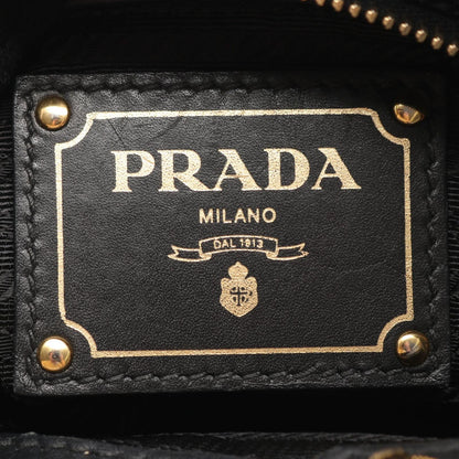 Prada Tote 2-Way Black Nylon Leather — view 4