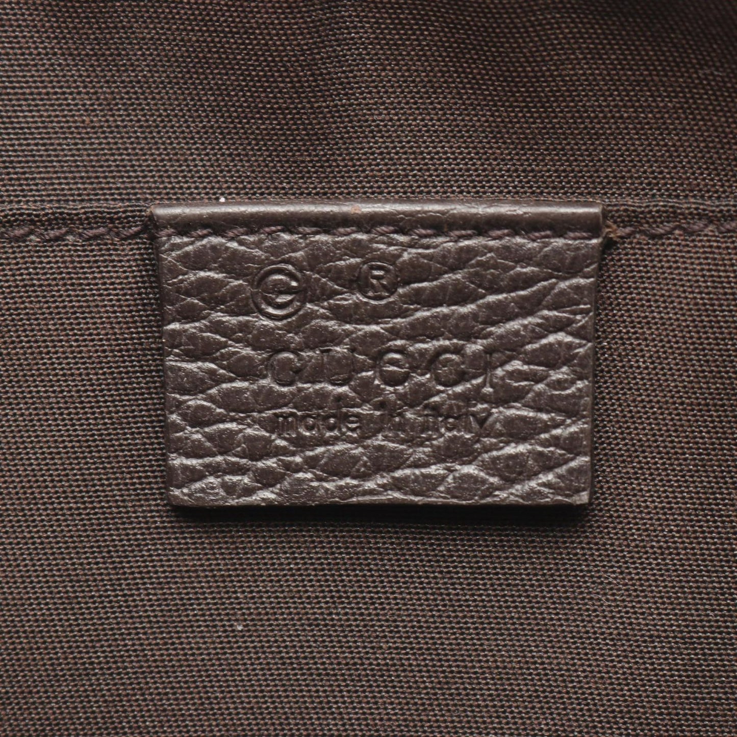 Gucci Waist Bag GG Crystal Beige Dark Brown Canvas Leather — view 4