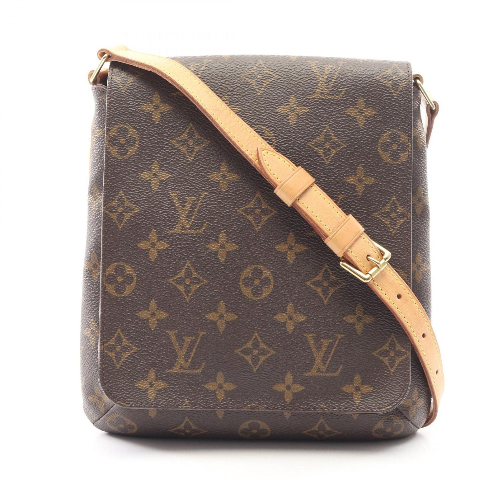 Louis Vuitton Shoulder Bag Musette Salsa Short Strap Canvas Leather