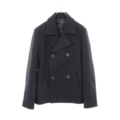 Prada Pea Coat Dark Navy Wool