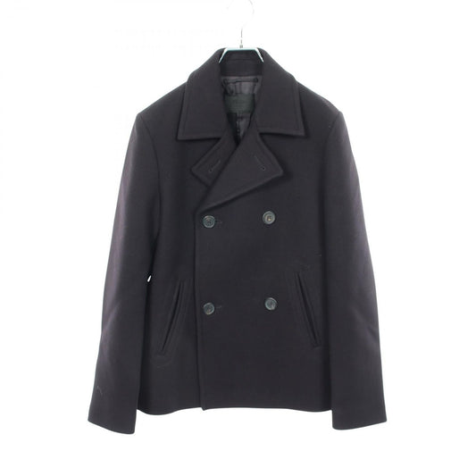 Prada Pea Coat Dark Navy Wool