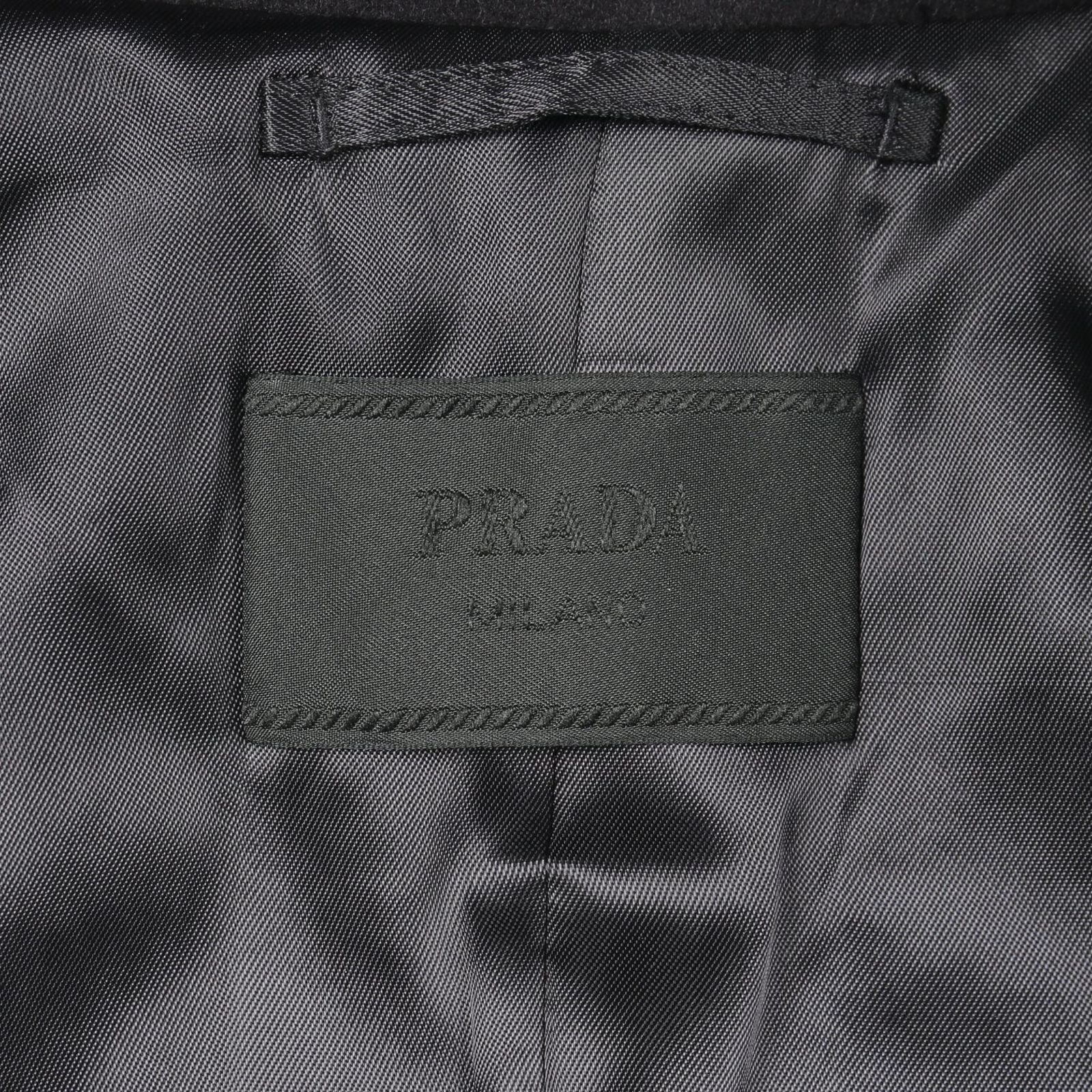 Prada Pea Coat Dark Navy Wool — view 3