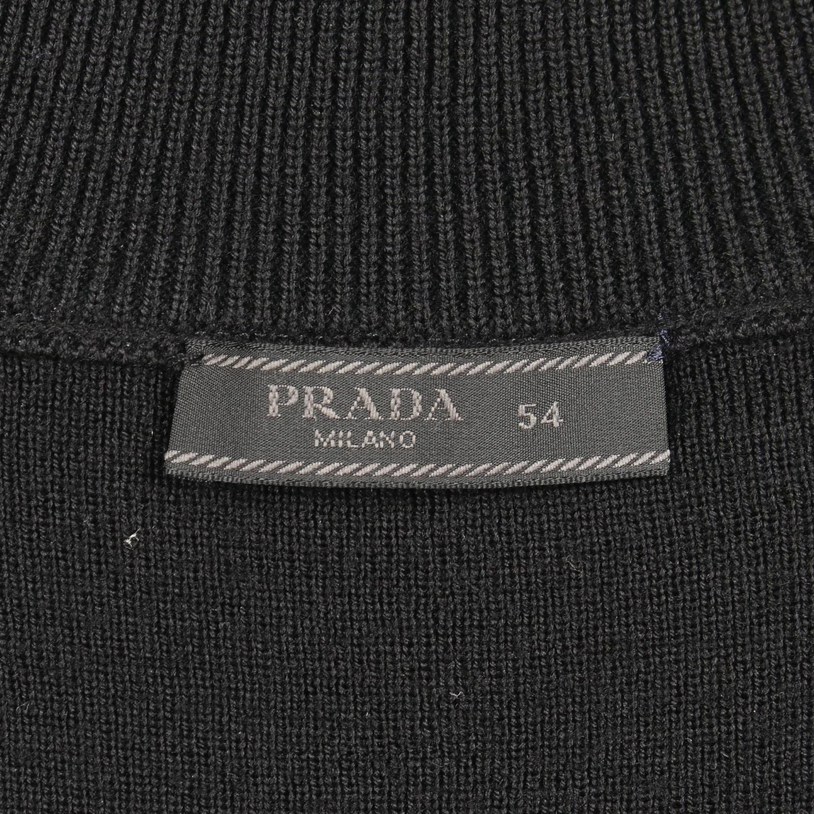 Prada Jacket Knit Contrast Wool Nylon — view 3