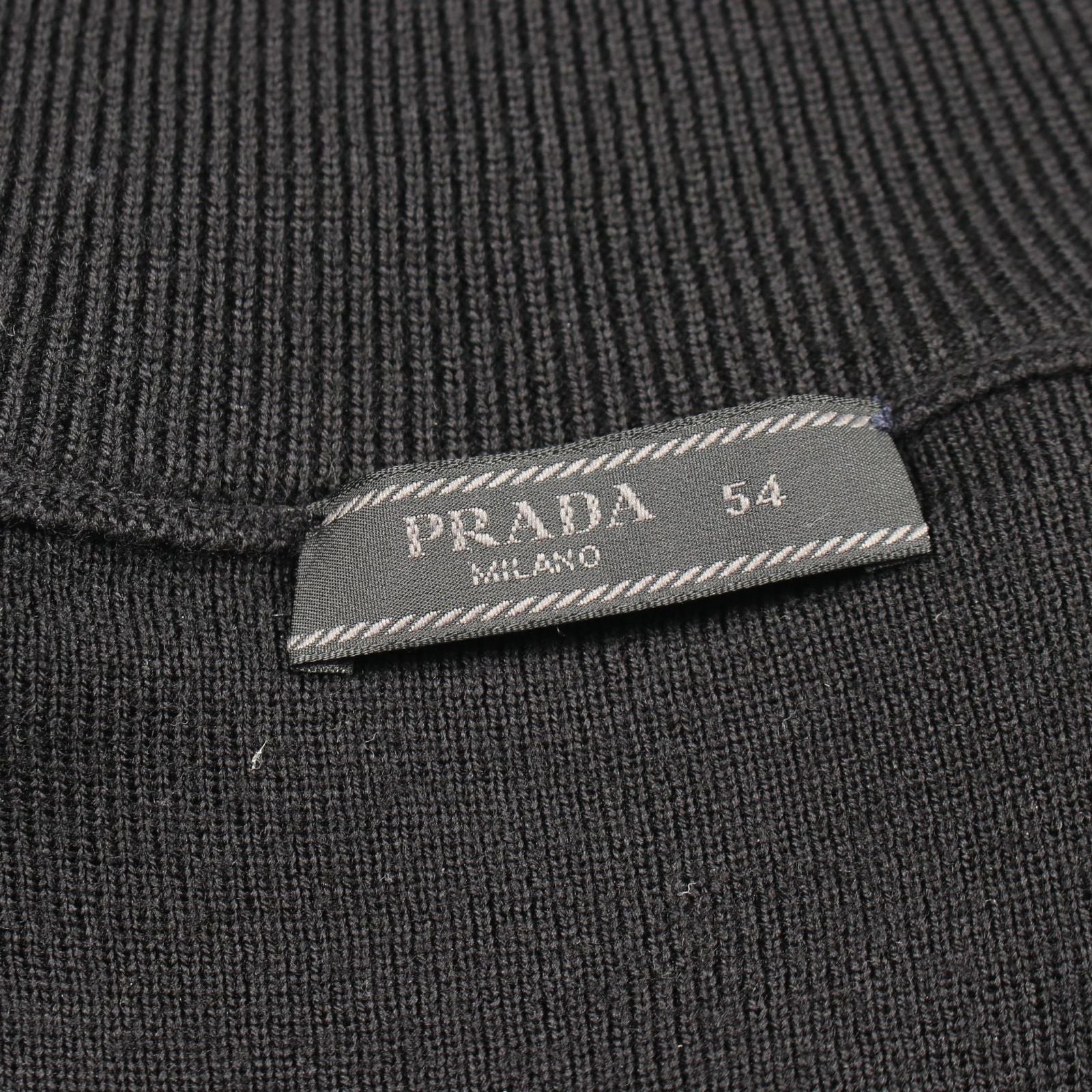 Prada Jacket Knit Contrast Wool Nylon — view 7