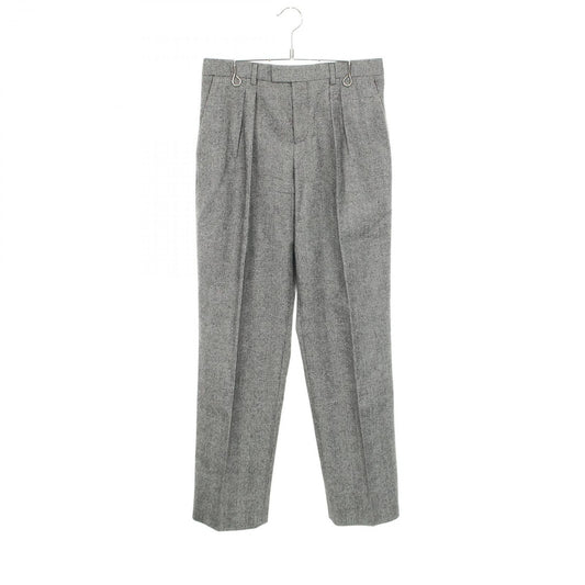 Celine Pants Glen Check Gray Wool