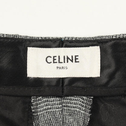 Celine Pants Glen Check Gray Wool — view 3