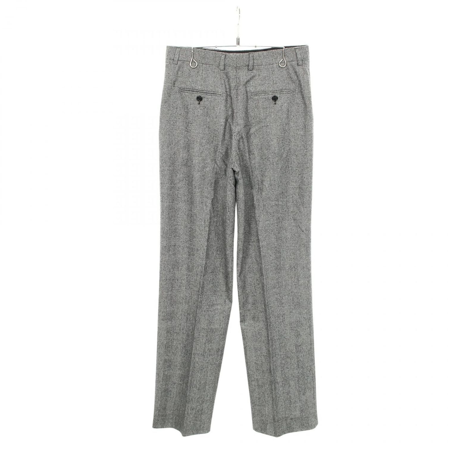 Celine Pants Glen Check Gray Wool — view 2