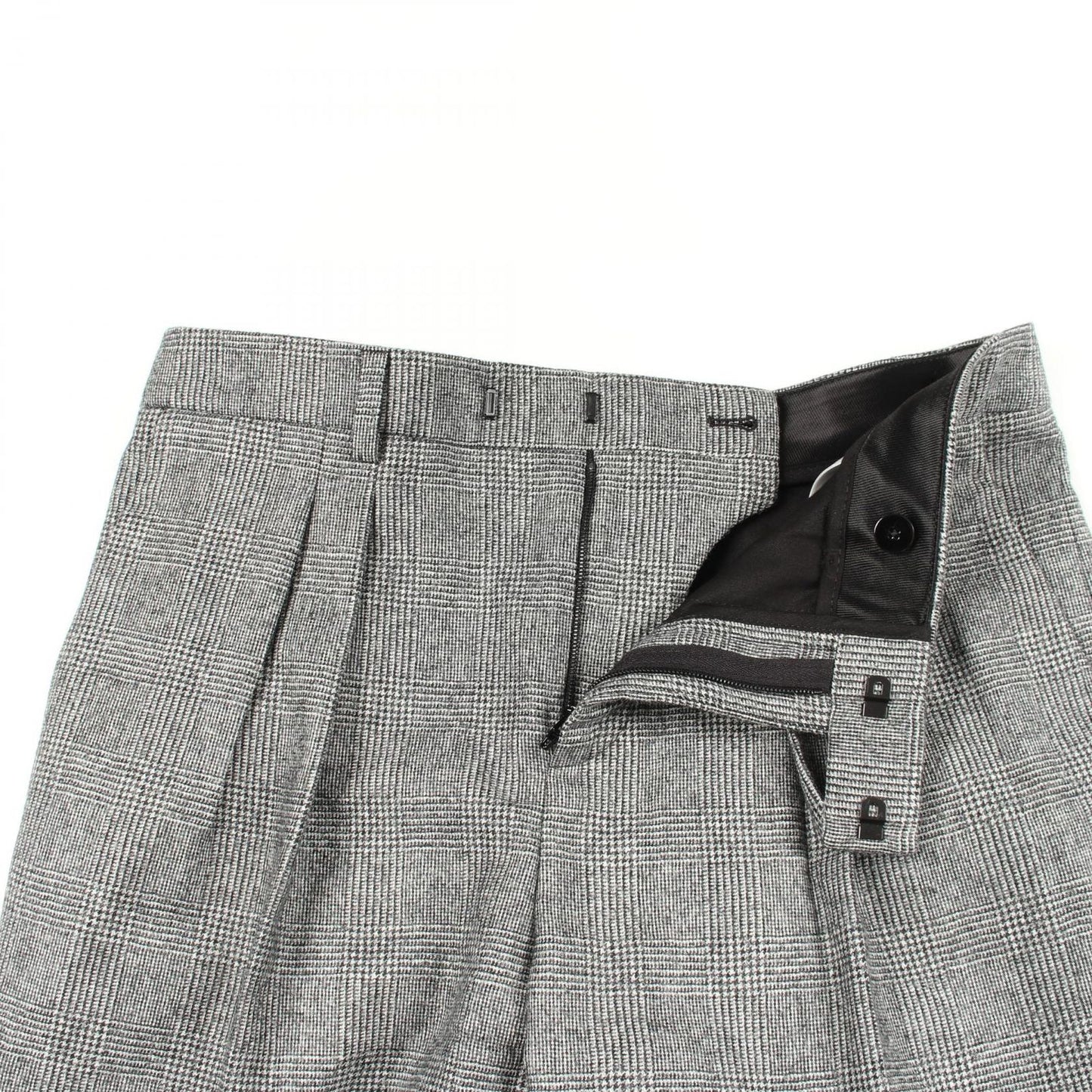 Celine Pants Glen Check Gray Wool — view 5