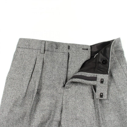 Celine Pants Glen Check Gray Wool — view 5