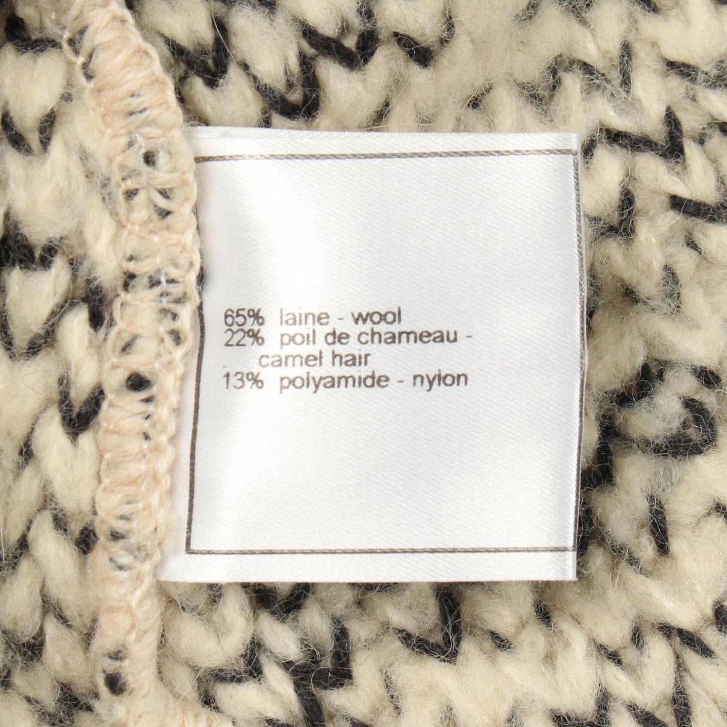 Chanel Knit Camellia All Over Pattern Turtleneck Wool Sweater — view 4