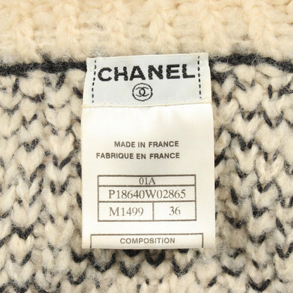 Chanel Knit Camellia All Over Pattern Turtleneck Wool Sweater — view 3