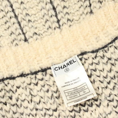 Chanel Knit Camellia All Over Pattern Turtleneck Wool Sweater — view 5