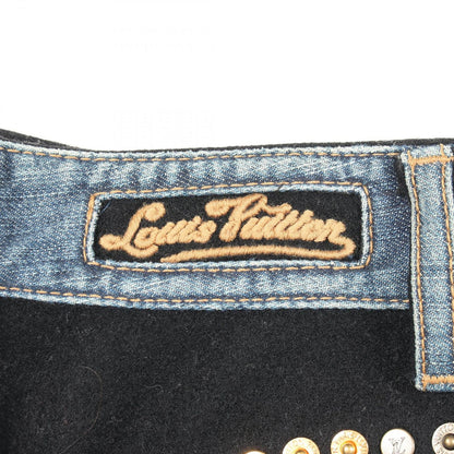 Louis Vuitton Skirt Studded Button Fly Cotton Wool — view 3