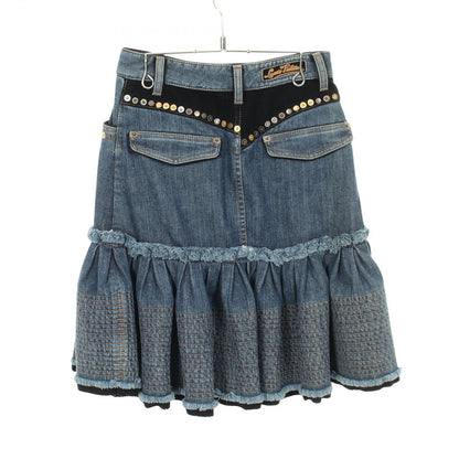 Louis Vuitton Skirt Studded Button Fly Cotton Wool — view 2