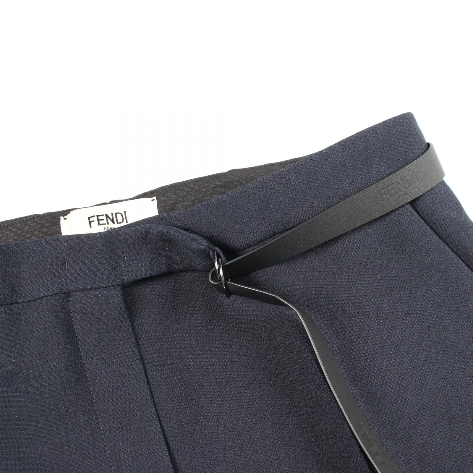 Fendi Pants Belted Trousers Wool — view 8