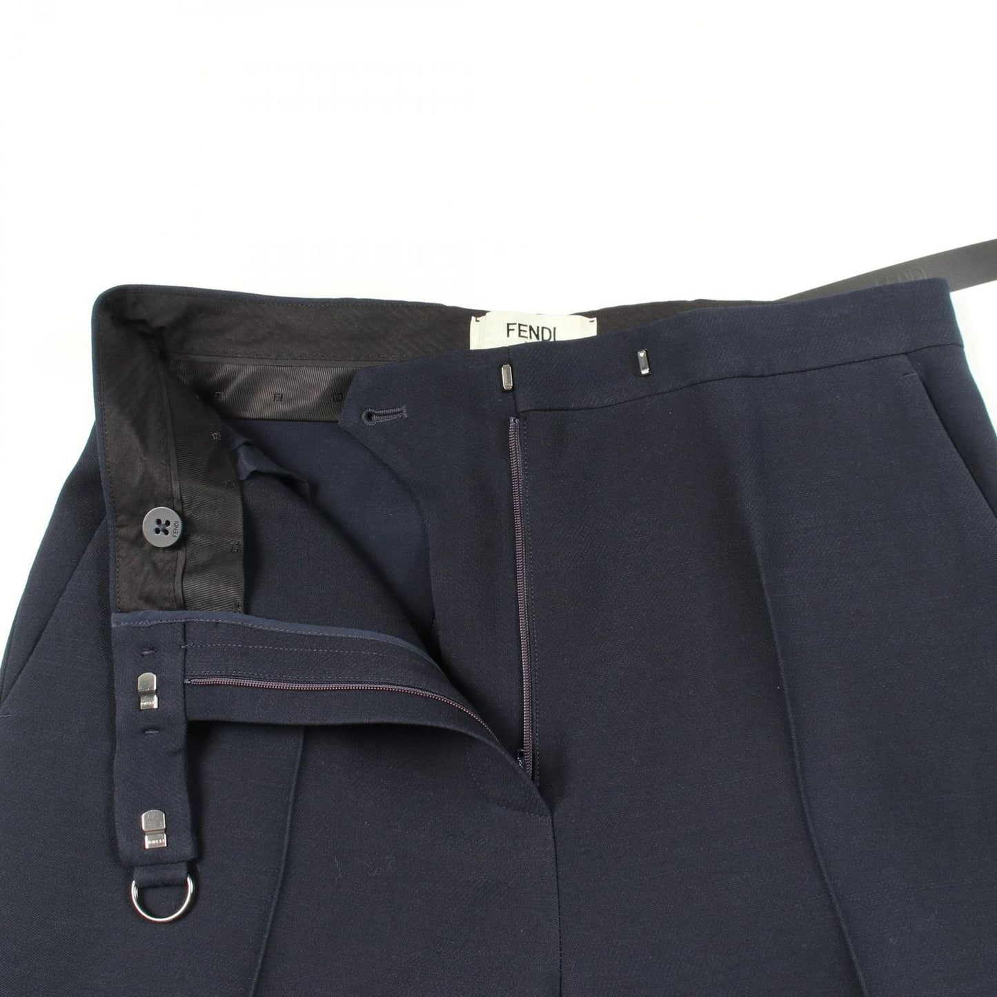 Fendi Pants Belted Trousers Wool — view 5