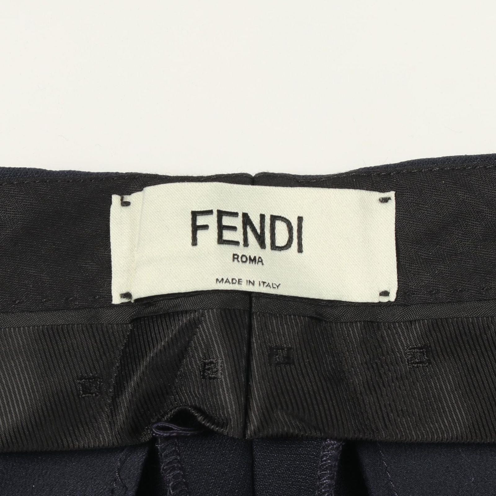 Fendi Pants Belted Trousers Wool — view 3