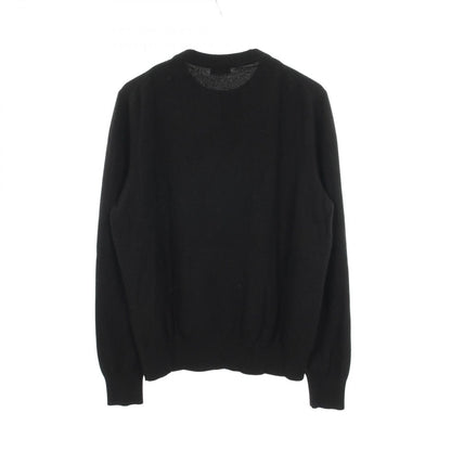 Dior Knit Kenny Scharf CD Logo Embroidery Black Cashmere Sweater — view 2